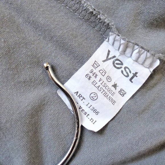 YEST Oversized Grey Short Sleeve Cardigan - Picture 6 of 6